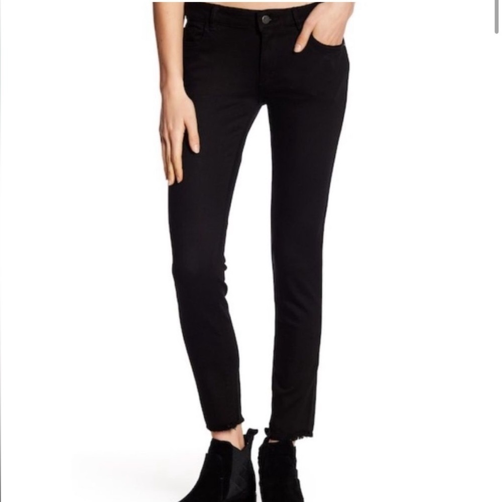 DL1961 Amanda Ankle Cigarette Jean in Nightfall Black